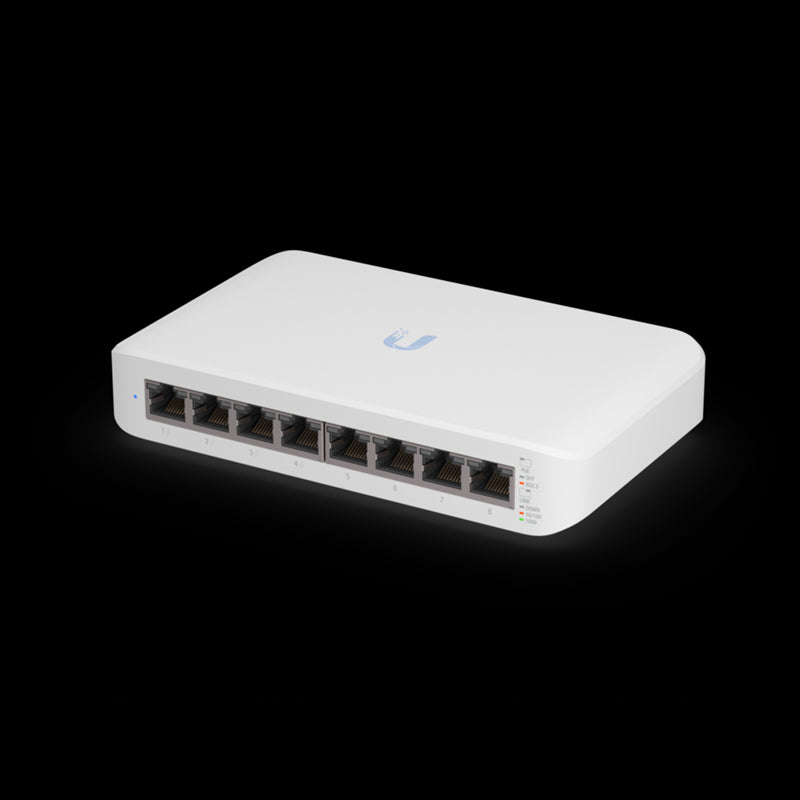 Ubiquiti UniFi Switch USW-Lite-8-POE, 4x PoE Output Ports, 52W PoE Supply, Fanless, Wall Mount Kit Included, Ubiquiti UniFi Switch USW-Lite-8-POE, 4x PoE Output Ports, 52W PoE Supply, Fanless, Wall Mount Kit Included,